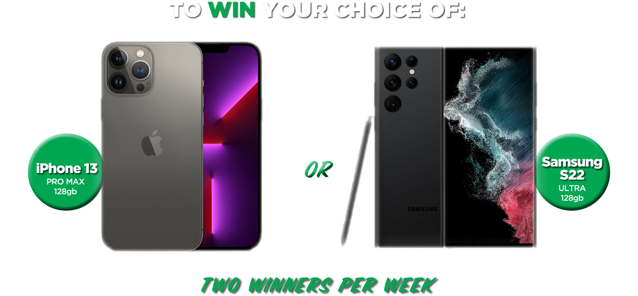 Win a phone of your choice
